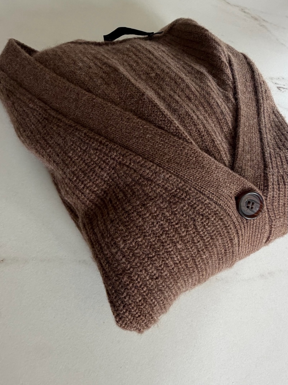 Jenni Kayne Brown Knit Button-Front Cardigan